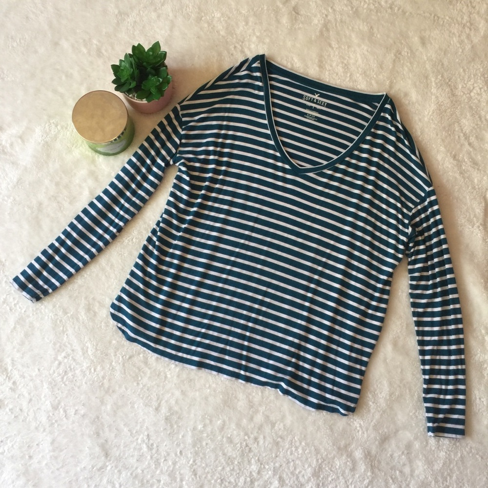 American Eagle | Soft & Sexy Striped Long Sleeve